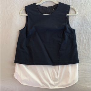 Theory blue cotton top Size S